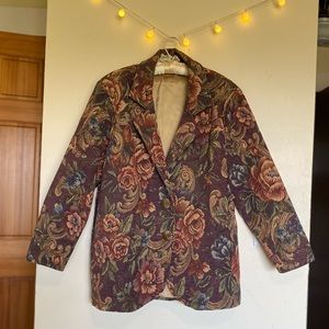 Vintage floral tapestry jacket from Painted Pony